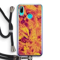 CaseCompany Eternal Fire: Huawei P Smart (2019) Transparant Hoesje met koord