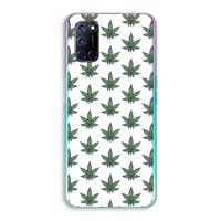 CaseCompany Weed: Oppo A92 Transparant Hoesje