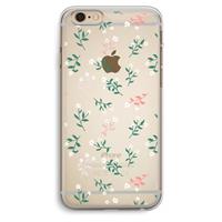 CaseCompany Small white flowers: iPhone 6 Plus / 6S Plus Transparant Hoesje