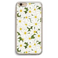 CaseCompany Summer Daisies: iPhone 6 Plus / 6S Plus Transparant Hoesje