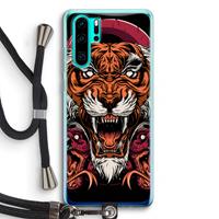 CaseCompany Tiger and Rattlesnakes: Huawei P30 Pro Transparant Hoesje met koord