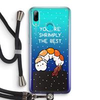 CaseCompany You're Shrimply The Best: Huawei P Smart (2019) Transparant Hoesje met koord
