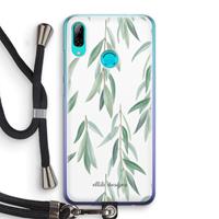 CaseCompany Branch up your life: Huawei P Smart (2019) Transparant Hoesje met koord