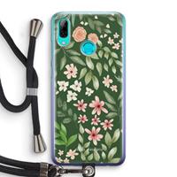 CaseCompany Botanical green sweet flower heaven: Huawei P Smart (2019) Transparant Hoesje met koord