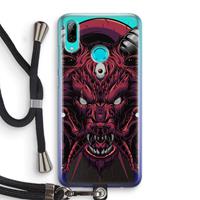 CaseCompany Hell Hound and Serpents: Huawei P Smart (2019) Transparant Hoesje met koord