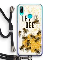 CaseCompany Let it bee: Huawei P Smart (2019) Transparant Hoesje met koord