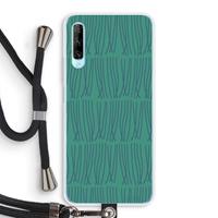CaseCompany Swirls: Huawei P Smart Pro Transparant Hoesje met koord