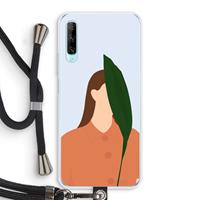 CaseCompany Leaf: Huawei P Smart Pro Transparant Hoesje met koord