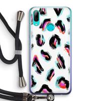CaseCompany Cheetah color: Huawei P Smart (2019) Transparant Hoesje met koord