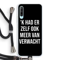 CaseCompany Meer verwacht - Zwart: Huawei P Smart Pro Transparant Hoesje met koord