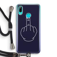 CaseCompany F**k U: Huawei P Smart (2019) Transparant Hoesje met koord