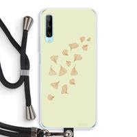 CaseCompany Falling Leaves: Huawei P Smart Pro Transparant Hoesje met koord