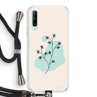 CaseCompany Love your petals: Huawei P Smart Pro Transparant Hoesje met koord
