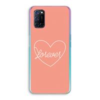CaseCompany Forever heart: Oppo A92 Transparant Hoesje
