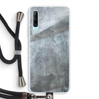 CaseCompany Grey Stone: Huawei P Smart Pro Transparant Hoesje met koord