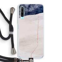 CaseCompany Stone White: Huawei P Smart Pro Transparant Hoesje met koord