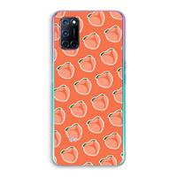 CaseCompany Just peachy: Oppo A92 Transparant Hoesje