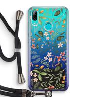 CaseCompany Sweet little flowers: Huawei P Smart (2019) Transparant Hoesje met koord