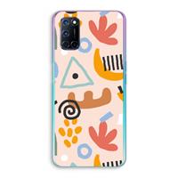 CaseCompany Abstract: Oppo A92 Transparant Hoesje