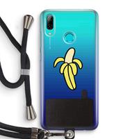CaseCompany Banana: Huawei P Smart (2019) Transparant Hoesje met koord