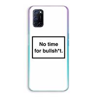 CaseCompany No time: Oppo A92 Transparant Hoesje
