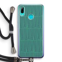CaseCompany Swirls: Huawei P Smart (2019) Transparant Hoesje met koord