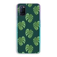 CaseCompany Monstera leaves: Oppo A92 Transparant Hoesje