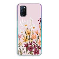 CaseCompany Painted wildflowers: Oppo A92 Transparant Hoesje