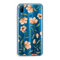 CaseCompany Peachy flowers: Huawei P20 Lite Transparant Hoesje