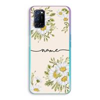 CaseCompany Daisies: Oppo A92 Transparant Hoesje