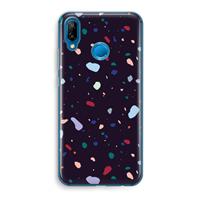 CaseCompany Dark Rounded Terrazzo: Huawei P20 Lite Transparant Hoesje