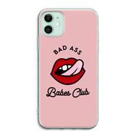 CaseCompany Badass Babes Club: iPhone 11 Transparant Hoesje