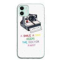 CaseCompany Smile: iPhone 11 Transparant Hoesje