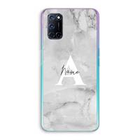 CaseCompany Ivory Marble: Oppo A92 Transparant Hoesje