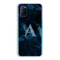 CaseCompany Midnight Marble: Oppo A92 Transparant Hoesje