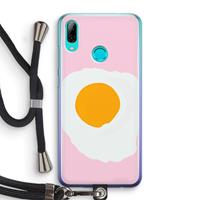 CaseCompany Sunny side up: Huawei P Smart (2019) Transparant Hoesje met koord