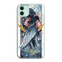 CaseCompany Golden Raven: iPhone 11 Transparant Hoesje