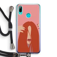 CaseCompany Woke up like this: Huawei P Smart (2019) Transparant Hoesje met koord