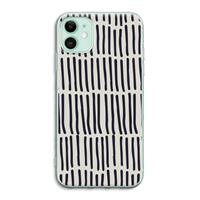 CaseCompany Moroccan stripes: iPhone 11 Transparant Hoesje