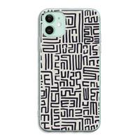 CaseCompany Moroccan Print: iPhone 11 Transparant Hoesje