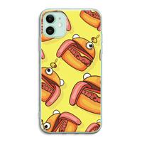 CaseCompany Hamburger: iPhone 11 Transparant Hoesje