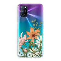 CaseCompany Floral bouquet: Oppo A92 Transparant Hoesje