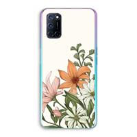 CaseCompany Floral bouquet: Oppo A92 Transparant Hoesje