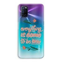 CaseCompany Optimistic flower girl: Oppo A92 Transparant Hoesje