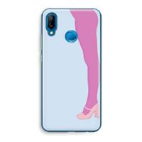 CaseCompany Pink panty: Huawei P20 Lite Transparant Hoesje