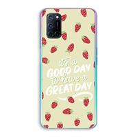 CaseCompany Don't forget to have a great day: Oppo A92 Transparant Hoesje