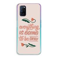 CaseCompany Optimistic flower girl: Oppo A92 Transparant Hoesje