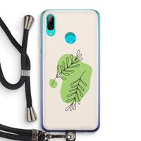 CaseCompany Beleaf in you: Huawei P Smart (2019) Transparant Hoesje met koord