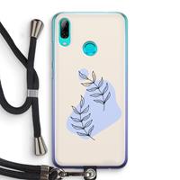 CaseCompany Leaf me if you can: Huawei P Smart (2019) Transparant Hoesje met koord