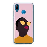 CaseCompany Yellow glasses: Huawei P20 Lite Transparant Hoesje